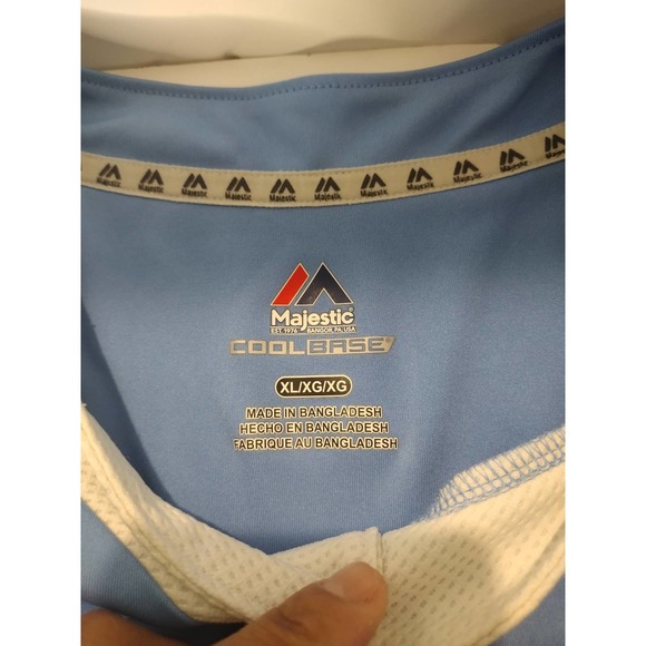 Majestic Cool Base BREWERS Blue Size XL - Picture 2 of 4